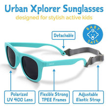 Charger l'image dans la galerie, Lunettes de soleil polarisées flexibles UV-400 avec sangle pour bébé et enfant ORCHID AURORA - 2-6 ans