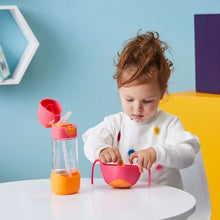 Charger l'image dans la galerie, Bouteille d'eau moderne avec paille à rabat - sans BPA - STRAWBERRY SHAKE 445 ml