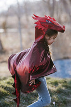 Charger l'image dans la galerie, DÉGUISEMENT Cape The metallic RUBY DRAGON 3-4 ans
