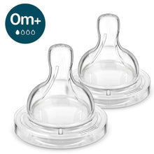 Charger l'image dans la galerie, Paquet de 2 tétines pour biberon - Anti-colic Bottle Nipple 0m+