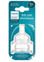 Charger l'image dans la galerie, Paquet de 2 tétines pour biberon - Anti-colic Bottle Nipple 0m+