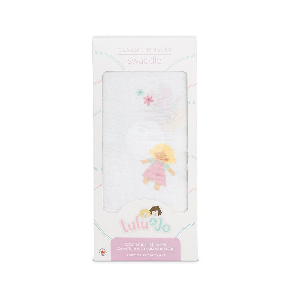 FILLETTE - Couverture en mousseline OU pour emmailloter - Swaddling blanket