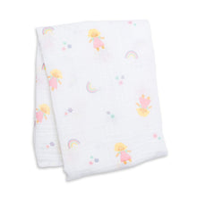 Charger l&#39;image dans la galerie, FILLETTE - Couverture en mousseline OU pour emmailloter - Swaddling blanket
