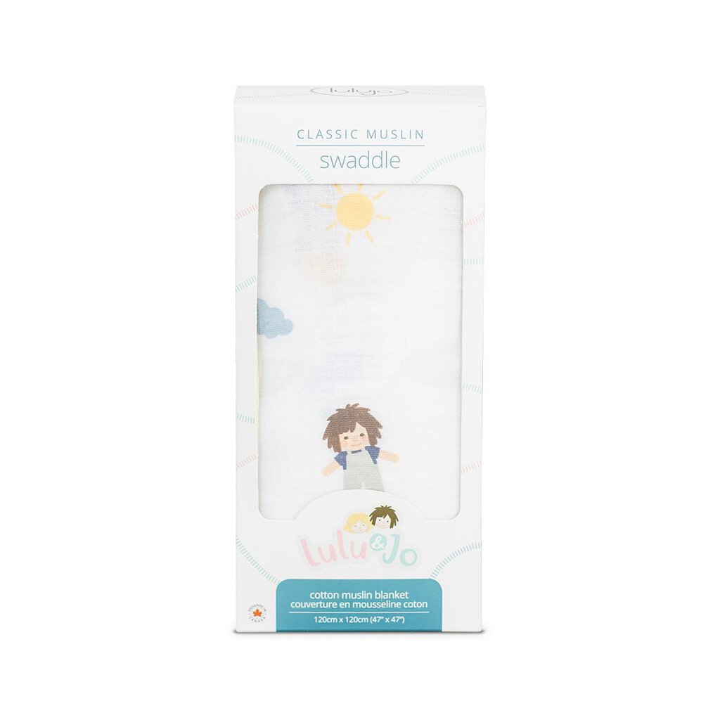 GARCON - Couverture legere OU pour emmailloter - Swaddling blanket