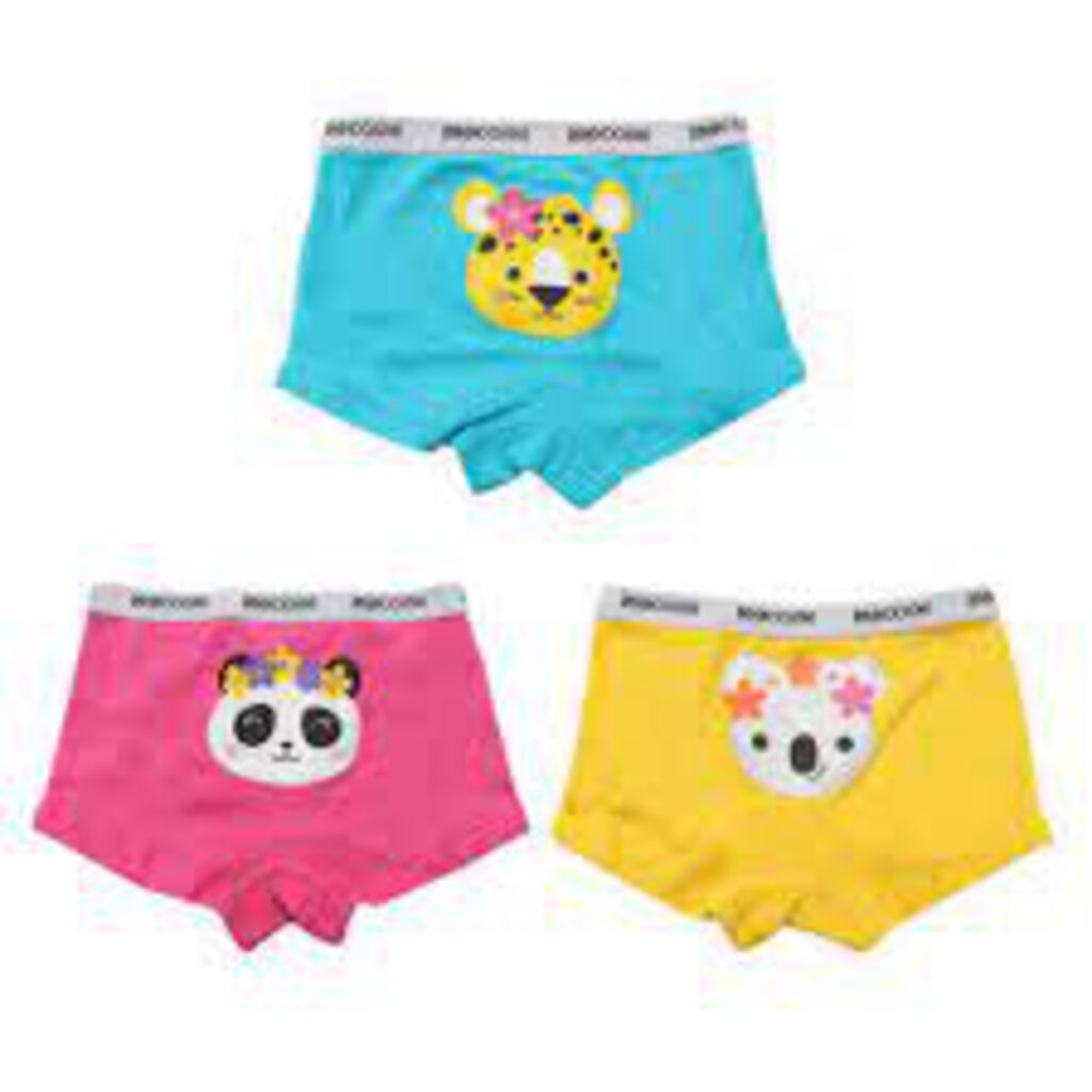 3 Organic Hipstershorts FLOWER POWER, 4-5 ans