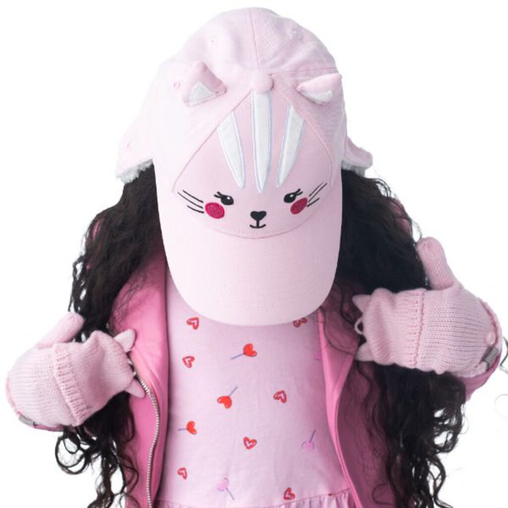 Casquette 3D avec couvre oreilles CHAT 4-6 ans