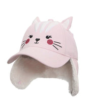 Charger l&#39;image dans la galerie, Casquette 3D avec couvre oreilles CHAT 4-6 ans
