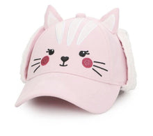 Charger l&#39;image dans la galerie, Casquette 3D avec couvre oreilles CHAT 4-6 ans
