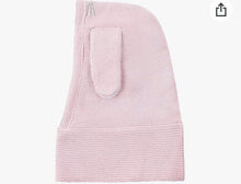 Charger l&#39;image dans la galerie, Cagoule en tricot et doublure en polar LAPIN 6-12m
