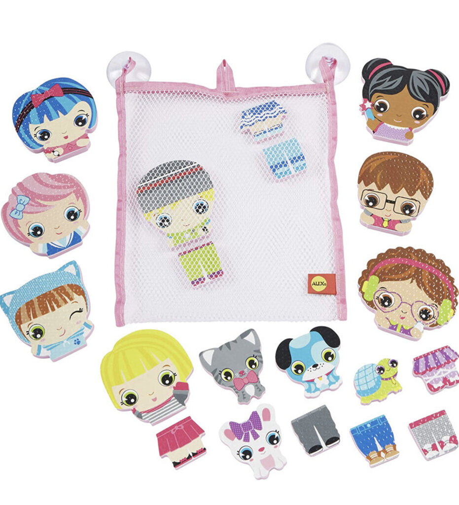Autocollants de bain FASHION - dress up stickers in the tub