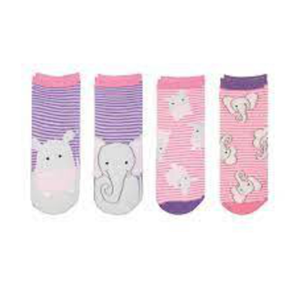 4 paires de chaussettes HIPPO - ELEPHANT 0-1 ans