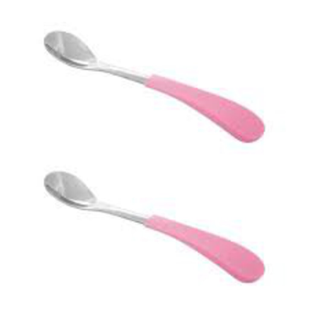 Paquet de 2 CUILLERES POUR BÉBÉ INOX - STAINLESS STEEL TODDLER SPOONS - 2 PACK