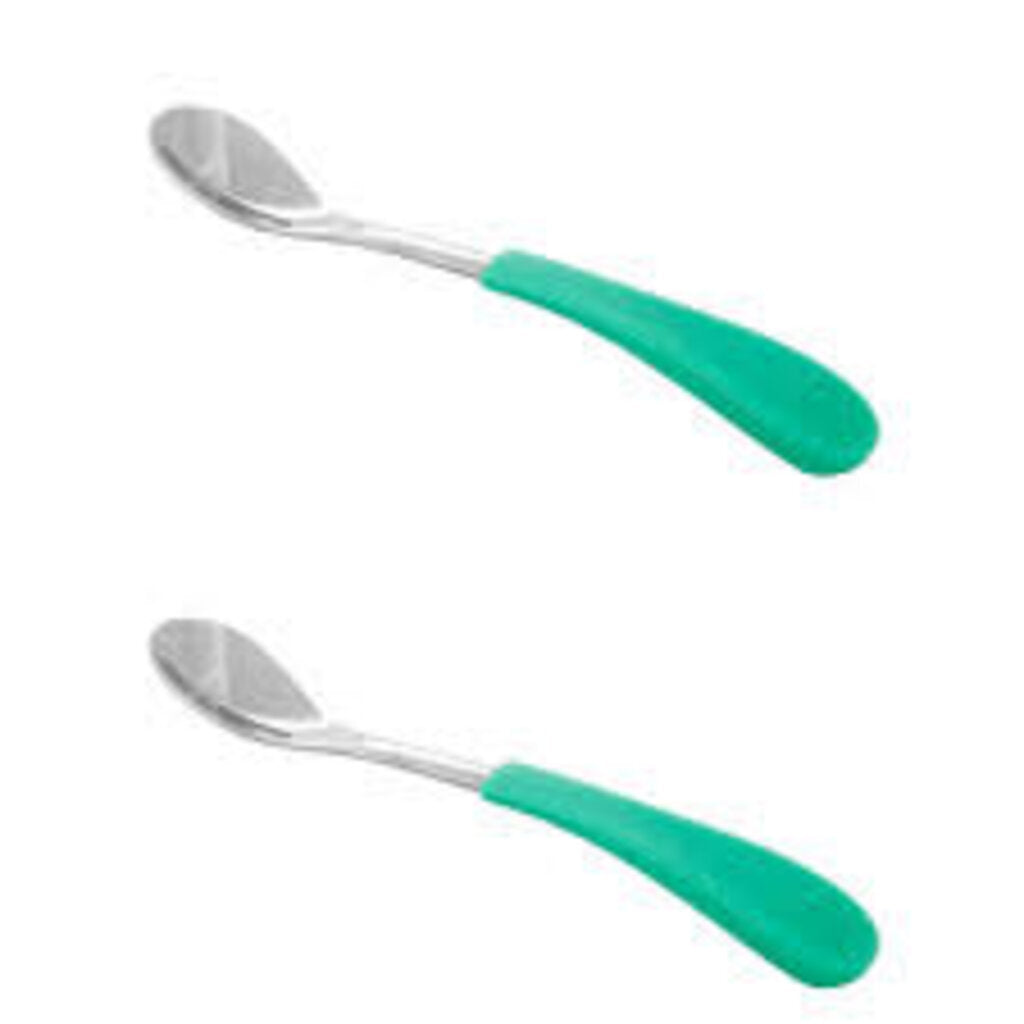 Paquet de 2 CUILLERES POUR BÉBÉ INOX - STAINLESS STEEL TODDLER SPOONS - 2 PACK