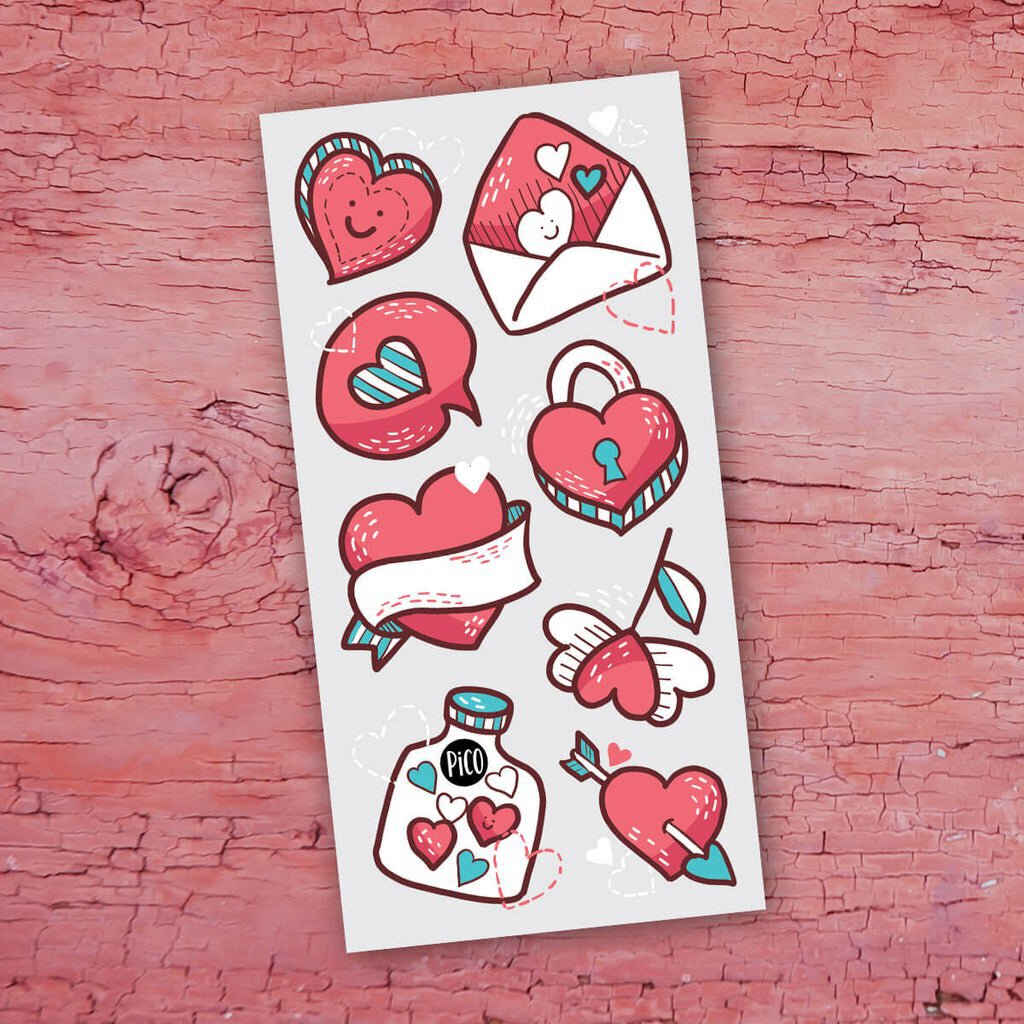 SAINT-VALENTIN - Tatouages temporaires - CREATION QUEBECOISE