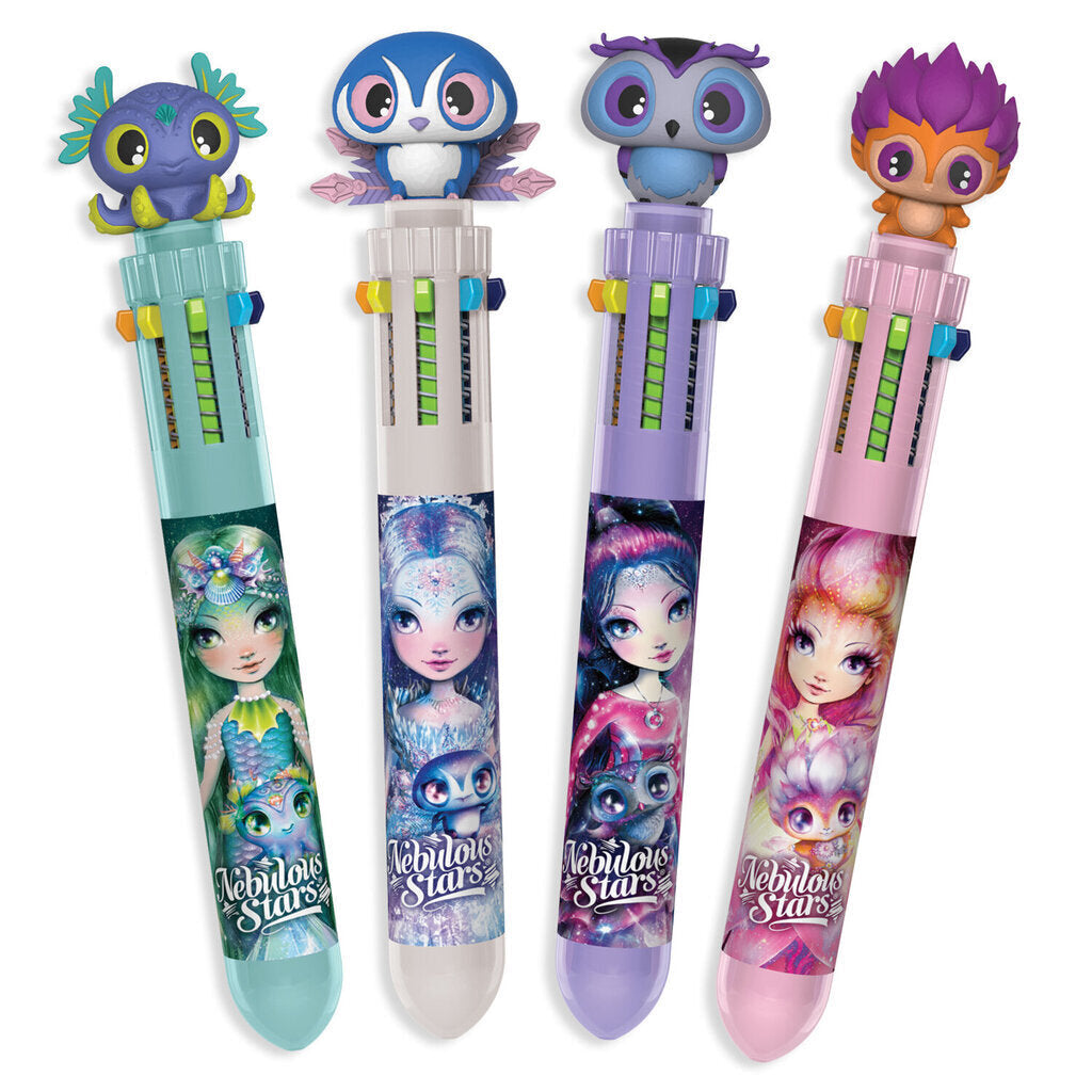 Éditions Gladius Stylos-billes à 10 couleurs - Personage BLEU et ROSE