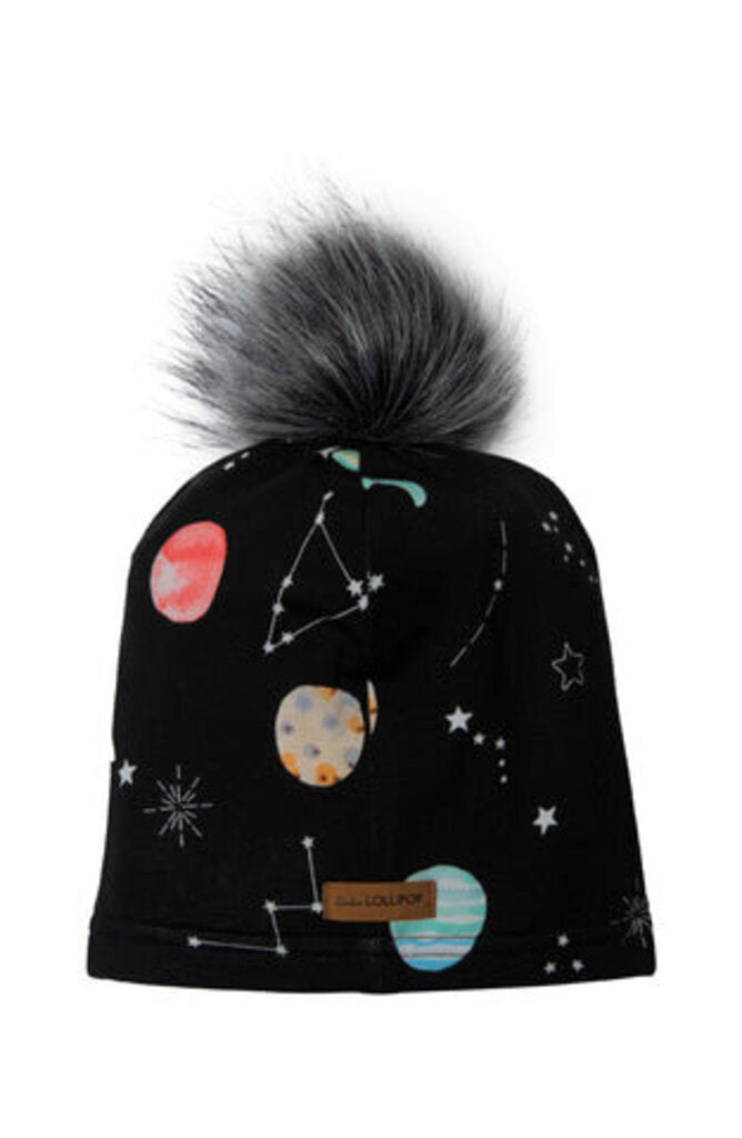 Bonnet tuque avec pompon en tencel - PLANETES - PLANETS 12-24 mois