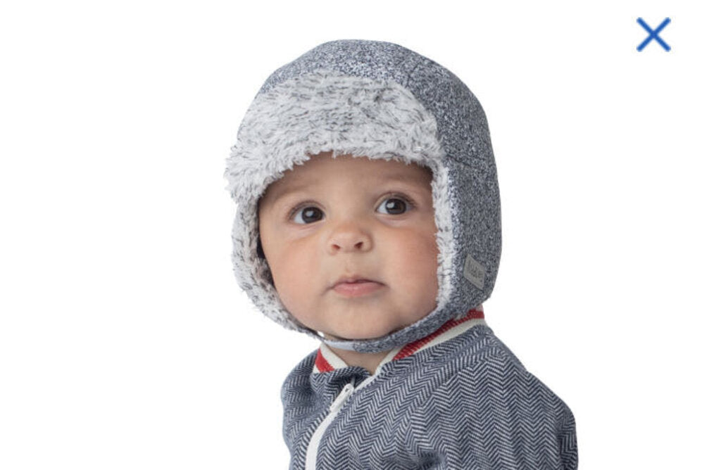 Tuque hiver pour bebe salt paper grey 6-12 mois