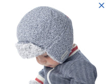 Charger l&#39;image dans la galerie, Tuque hiver pour bebe salt paper grey 6-12 mois
