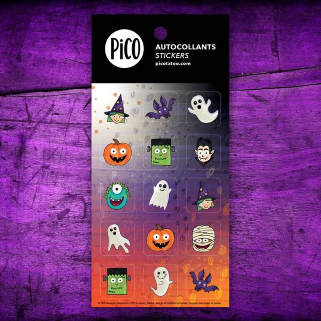 C'est l'HALLOWEEN Autocollants - CREATION QUEBECOISE