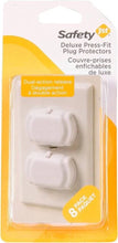 Charger l'image dans la galerie, Paquet de 8 couvre prises enfichables de luxe - Deluxe press-fit plug protectors
