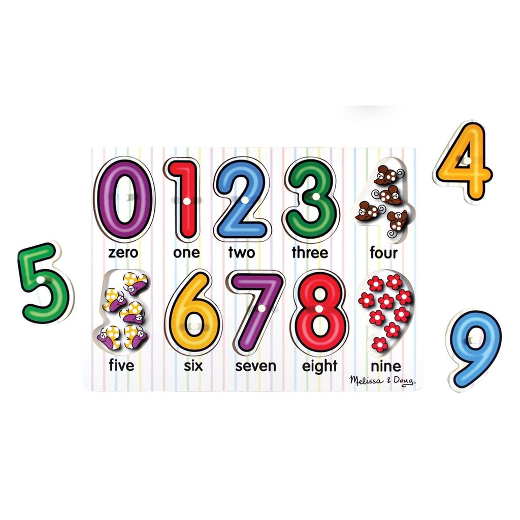 Casse tète CHIFFRES sur planche en bois - Numbers Puzzle