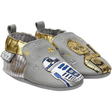 Charger l&#39;image dans la galerie, Pantoufles - LES DROIDES - The Droids - Baby&#39;s STAR WARS Leather-Sole Sllip-On Shoes 0-6 mois

