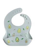 Charger l&#39;image dans la galerie, Bavoir en silicone - AVOCADO - No BPA Silicone 100% alimentaire
