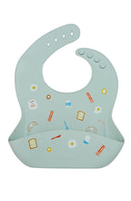 Charger l&#39;image dans la galerie, Bavoir en silicone - PETIT DEJEUNER - No BPA Silicone 100% alimentaire
