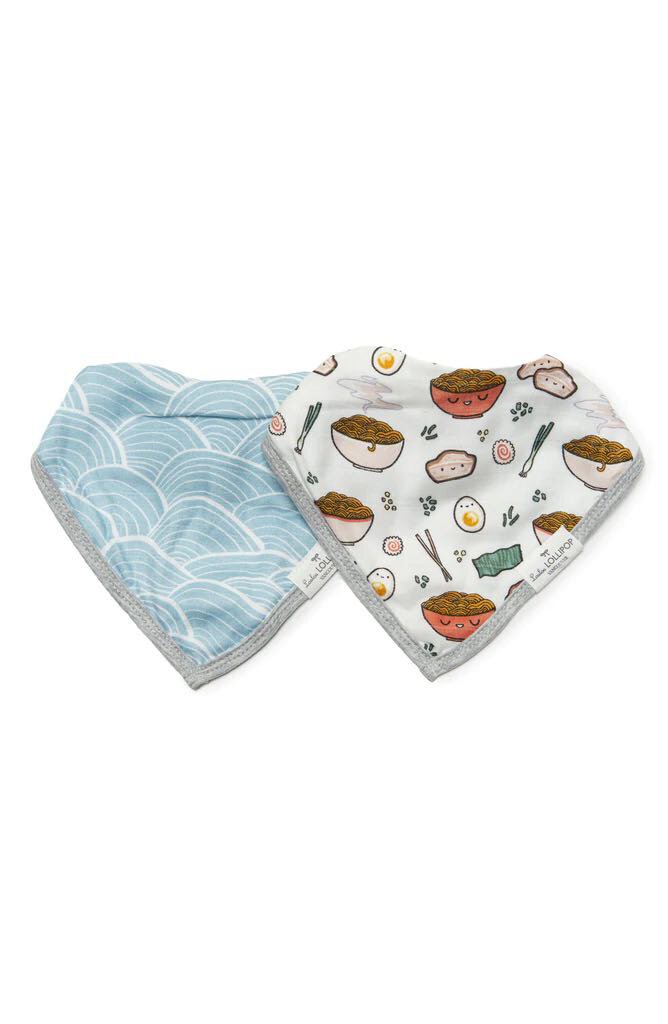 Ensemble Bavoir Bandana - RAMEN - VAGUES