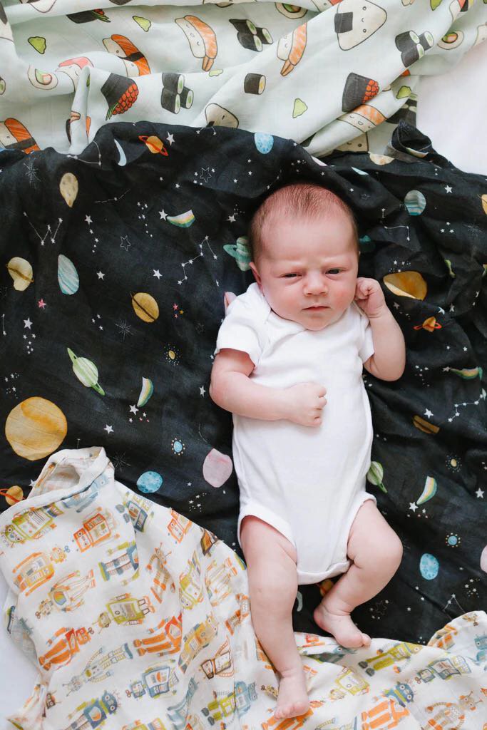 Couverture Lange En Mousseline - PLANETS