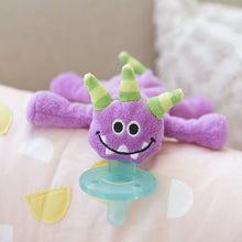 Charger l&#39;image dans la galerie, Suce avec peluche PETIT MONSTRE Mauve
