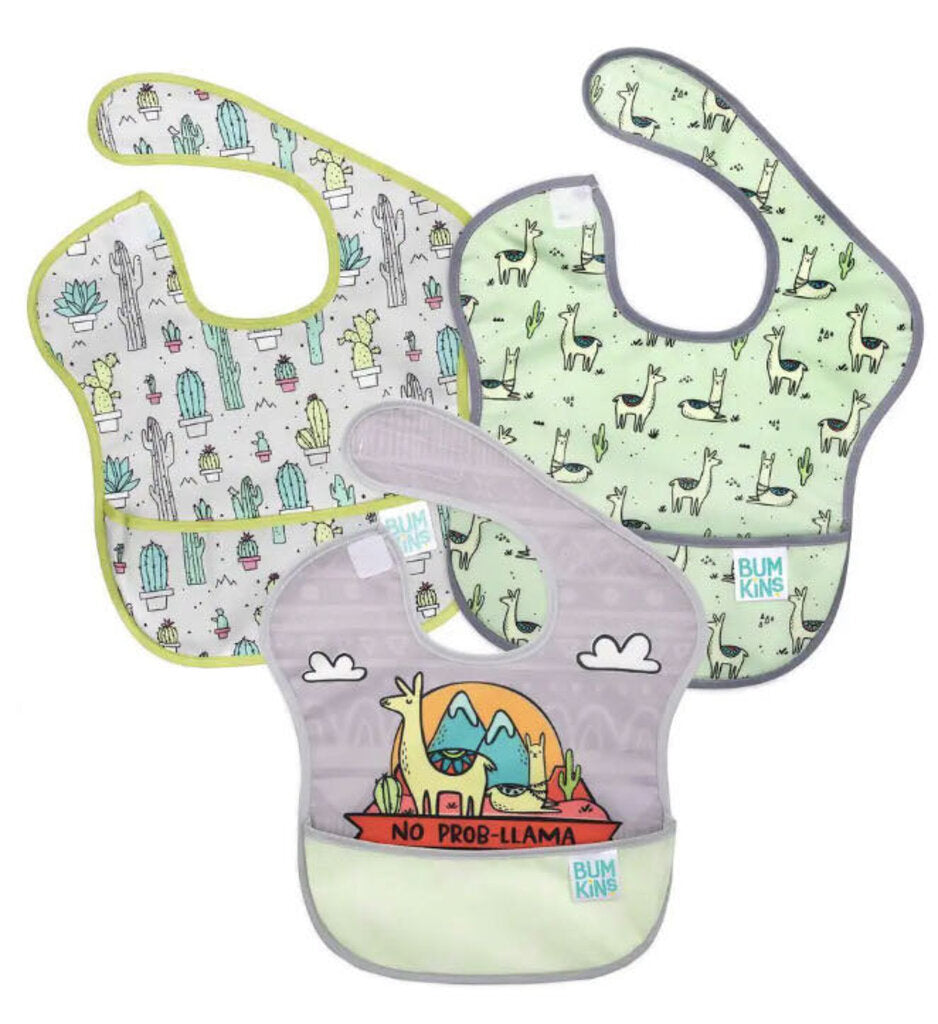 3 PCS Bavoires LLAMA superbib 6-24 mois