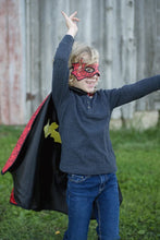 Charger l'image dans la galerie, DEGUISEMENT 2 pcs SPIDER / BAT cape + masque REVERSIBLE 3-4 ans
