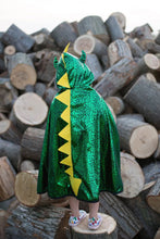 Charger l&#39;image dans la galerie, DEGUISEMENT DRAGON / CHEVALIER cape REVERSIBLE 5-6 ans
