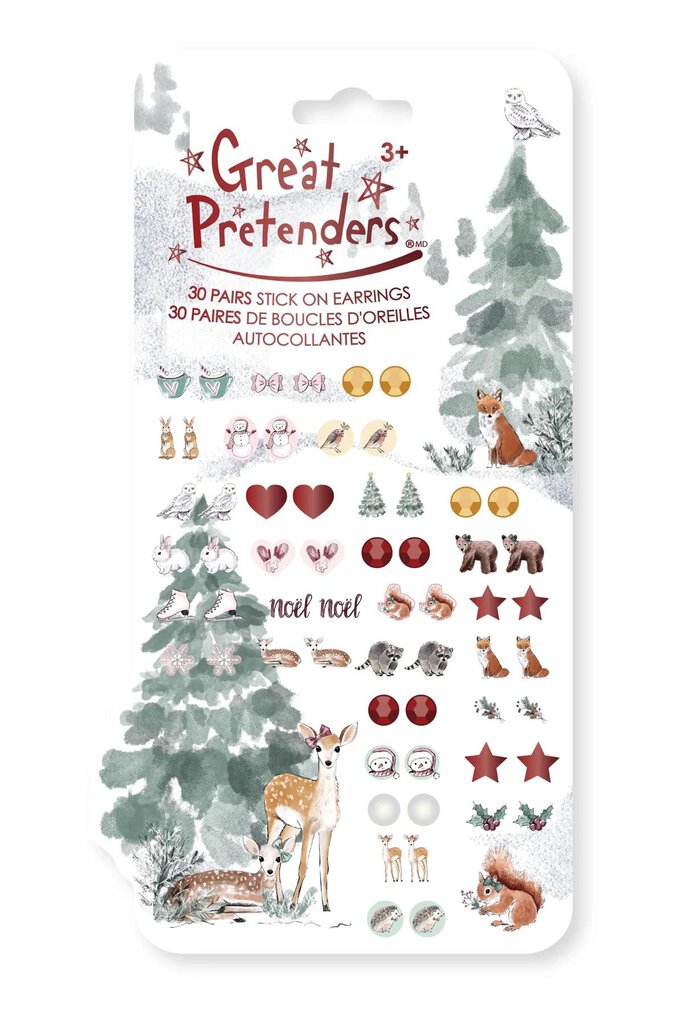 Boucles d'oreil Autocollantes NOEL - sticker earrings