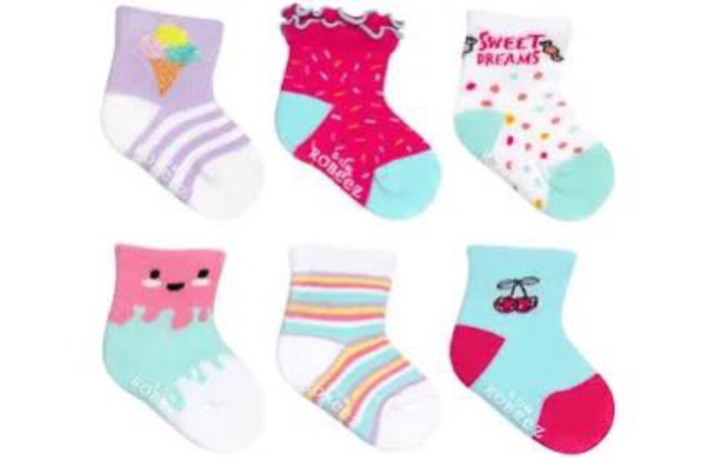 6 paires de chaussettes FRIANDISES 0-6 mois