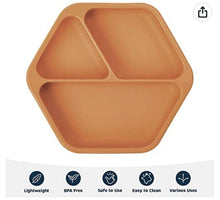 Charger l&#39;image dans la galerie, Assiette en silicone 3 compartiments CINNAMON
