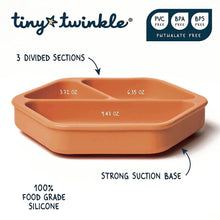 Charger l&#39;image dans la galerie, Assiette en silicone 3 compartiments CINNAMON
