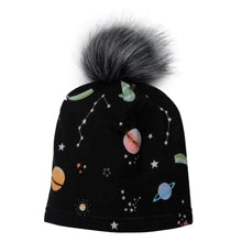 Charger l&#39;image dans la galerie, Bonnet tuque avec pompon en tencel - PLANETES - PLANETS 6-12 mois
