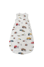 Charger l&#39;image dans la galerie, Gigoteuse sac de couchage dormeuse En Mousseline 1.0 TOG - HAPPY TRUCKS - 3-12 mois
