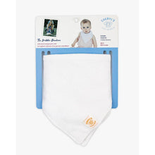 Charger l&#39;image dans la galerie, Ensemble de 2 Bavoirs BANDANA en ratine avec interieur IMPERMEABLE 0-3 ans
