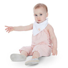 Charger l&#39;image dans la galerie, Ensemble de 2 Bavoirs BANDANA en ratine avec interieur IMPERMEABLE 0-3 ans

