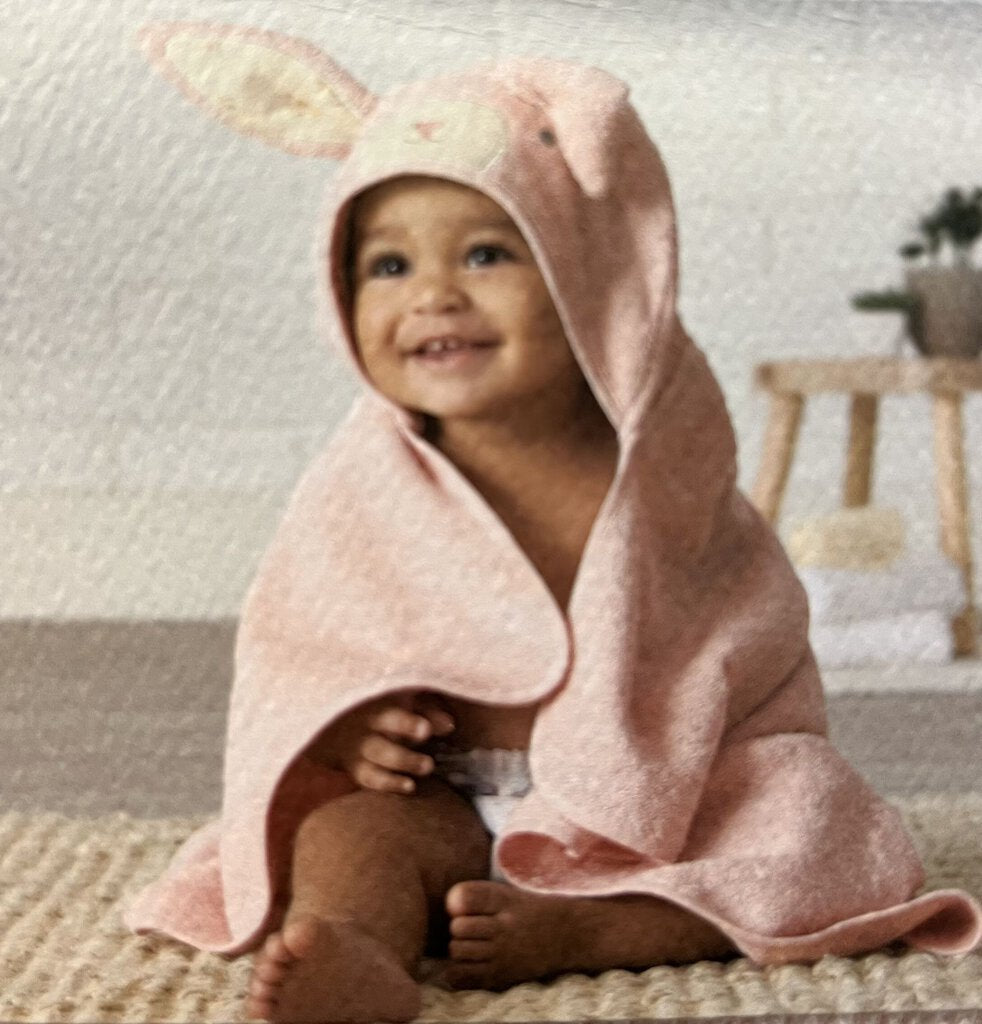 Serviette cape de bain avec personnage LAPIN 0-5 ans