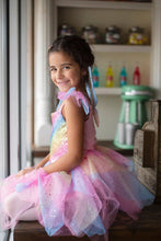 Charger l&#39;image dans la galerie, DEGUISEMENT 2 pcs FEE MAGIQUE robe + ailes 3-4 ans
