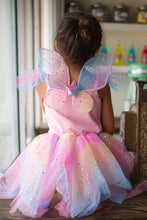 Charger l&#39;image dans la galerie, DEGUISEMENT 2 pcs FEE MAGIQUE robe + ailes 3-4 ans
