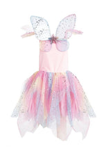 Charger l&#39;image dans la galerie, DEGUISEMENT 2 pcs FEE MAGIQUE robe + ailes 3-4 ans
