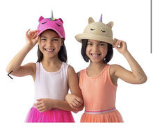 Charger l'image dans la galerie, Chapeau de paille avec LICORNE et facteur de protection contre les rayons UV 50 pour 4-6 ans
