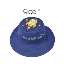 Charger l'image dans la galerie, Chapeau ete REVERSIBLE - ROBOT et NAVETTE 6 mois - 2 ans
