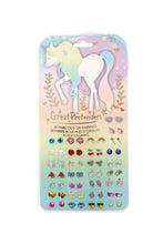 Charger l&#39;image dans la galerie, Boucles d&#39;oreil Autocollantes - LICORNE fantaisiste - sticker earrings
