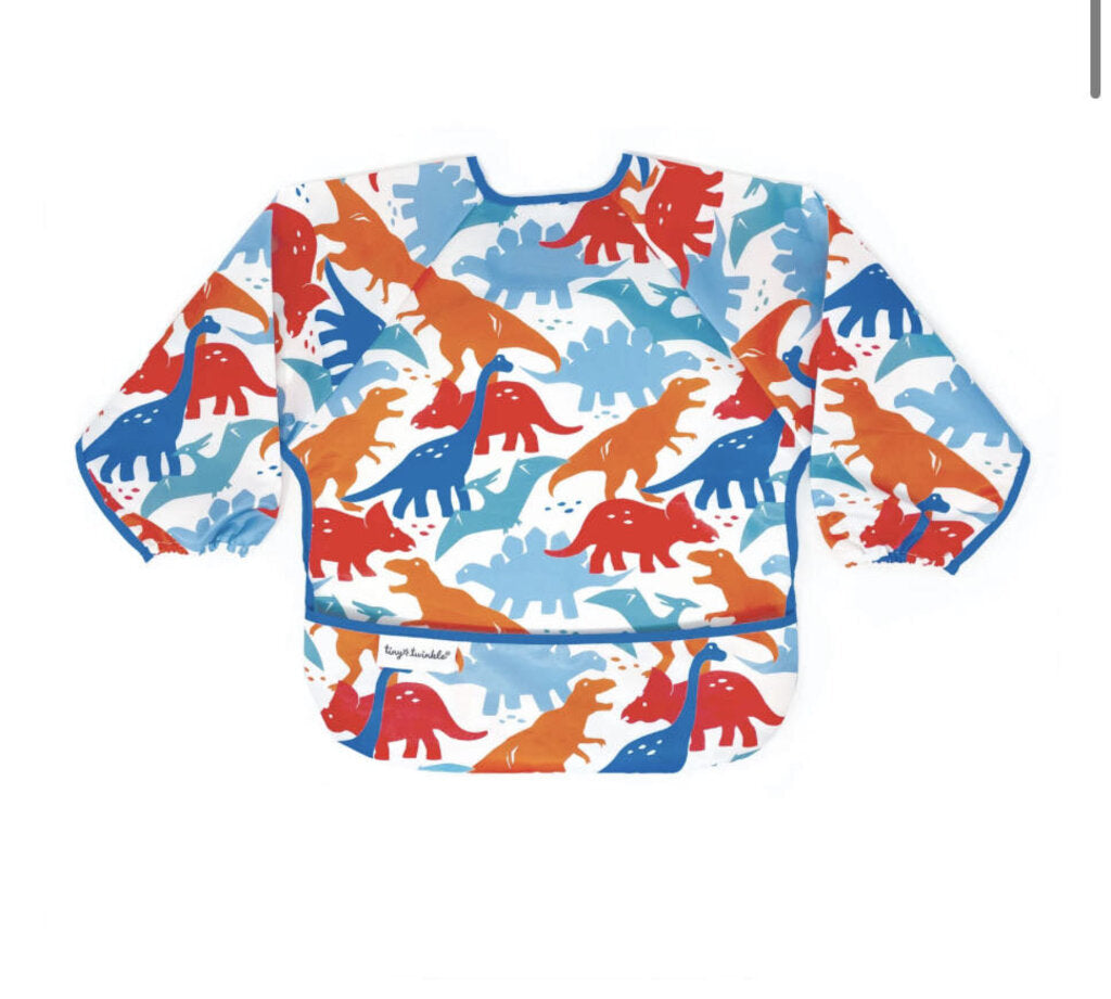 Bavoir manches longues RED colorfull DINO 6-24 mois